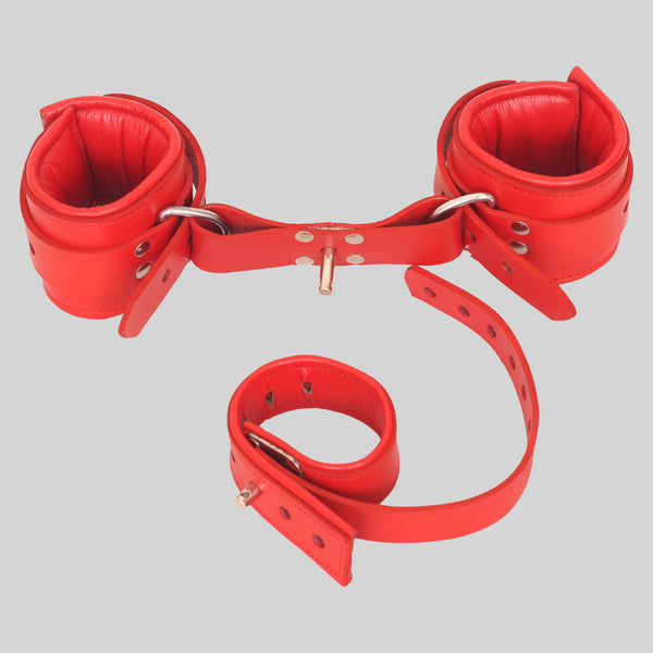 Leather Wrist to Ball Cuffs | BDSM Cuffs