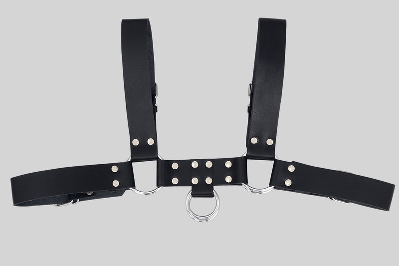 Leather bondage bulldog harness, Leather bondage chest harness, Handcrafted Leather Bulldog Chest Harness, Leather bondage gay harness,