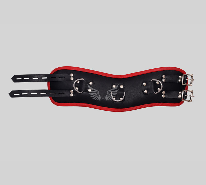 Leather bondage posture collar